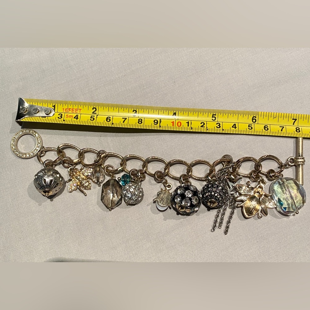 Gold Insect Dangle Bracelet - Picture 7 of 7